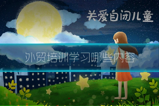 外贸培训学习哪些内容
