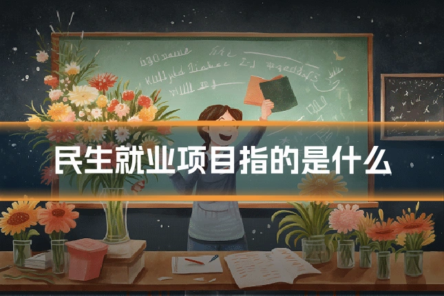 民生就业项目指的是什么