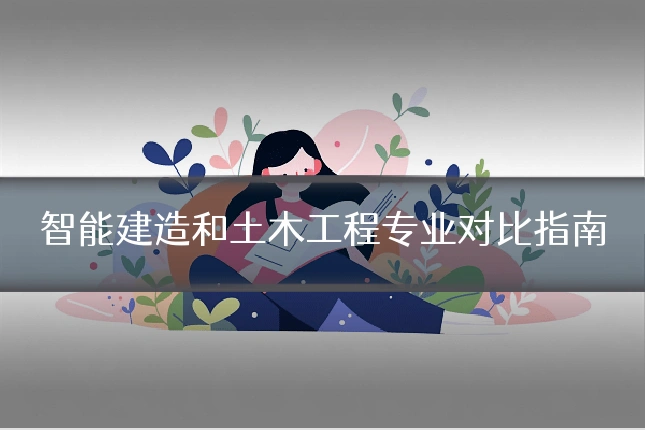 智能建造和土木工程专业对比指南