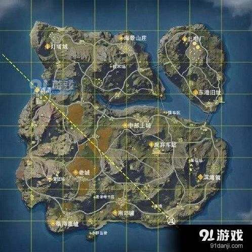 荒野行动直升机航线是什么 航线路径分析