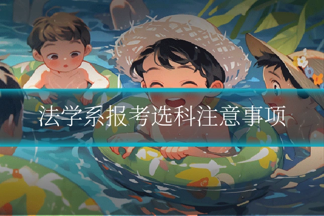 法学系报考选科注意事项