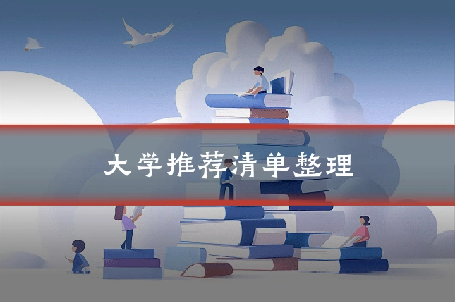 大学推荐清单整理