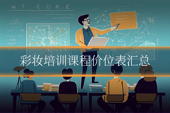 彩妆培训课程价位表汇总