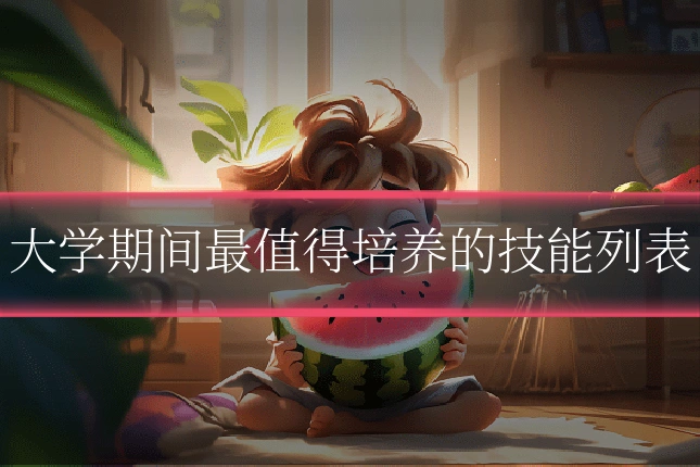 大学期间最值得培养的技能列表