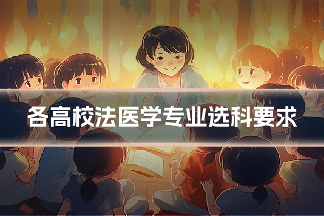 各高校法医学专业选科要求