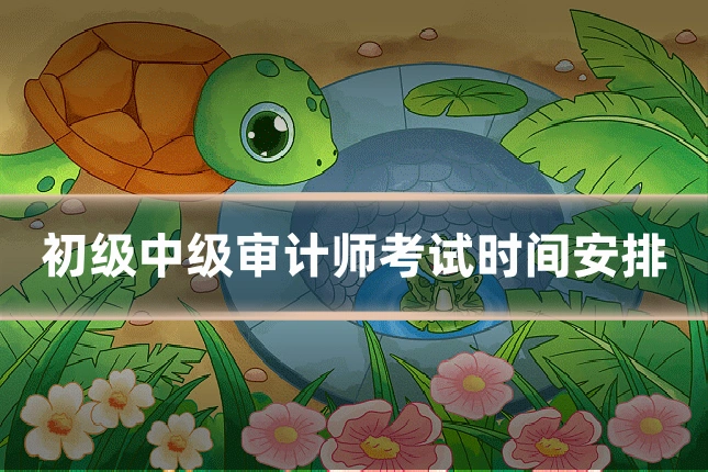 初级中级审计师考试时间安排
