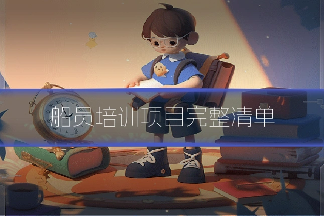 船员培训项目完整清单