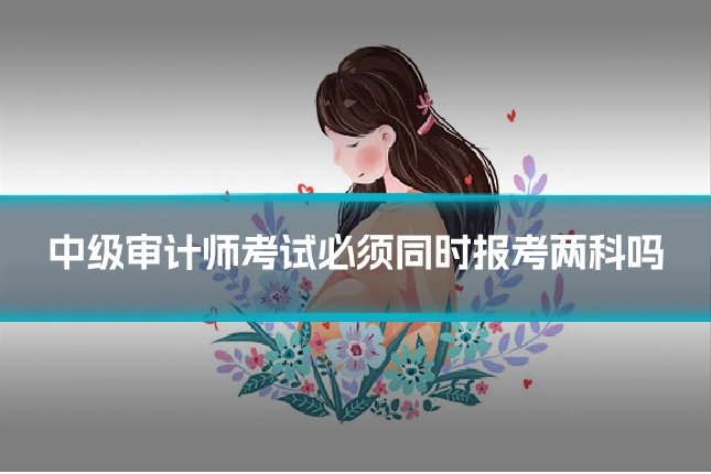 中级审计师考试必须同时报考两科吗