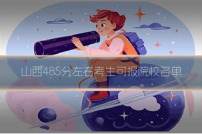 山西485分左右考生可报院校名单