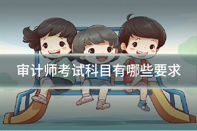 审计师考试科目有哪些要求