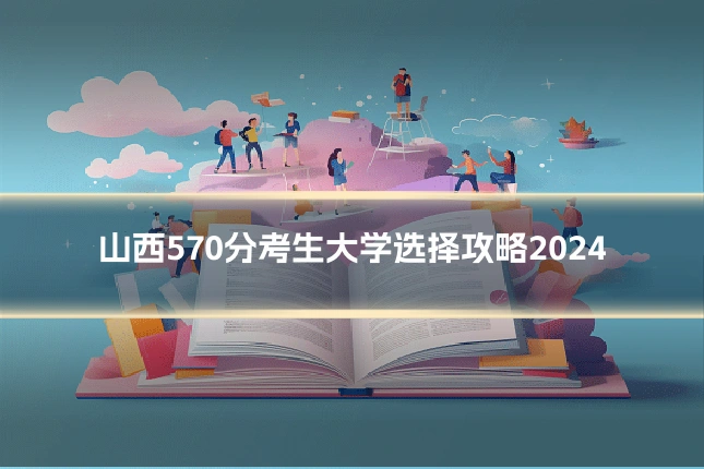 山西570分考生大学选择攻略2024
