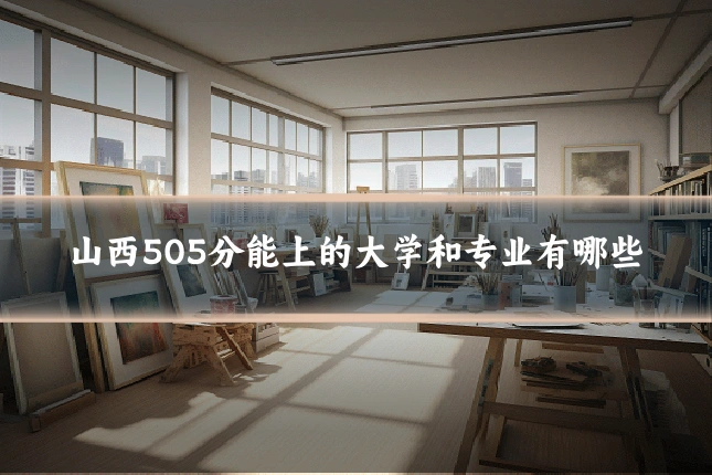 山西505分能上的大学和专业有哪些