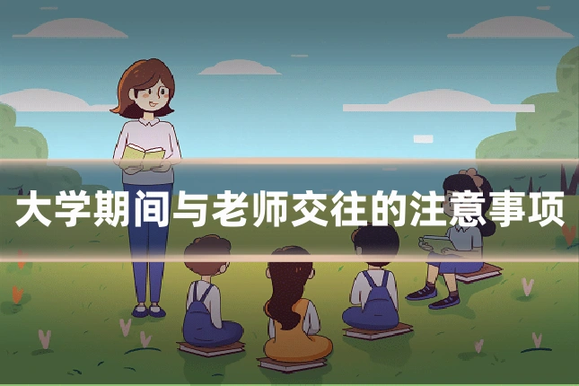 大学期间与老师交往的注意事项