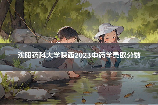 沈阳药科大学陕西2023中药学录取分数