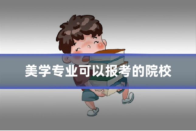 美学专业可以报考的院校