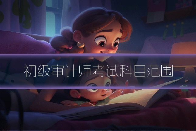 初级审计师考试科目范围