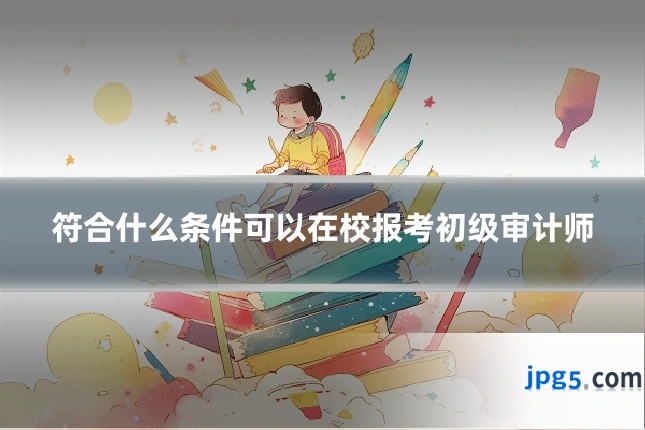 符合什么条件可以在校报考初级审计师