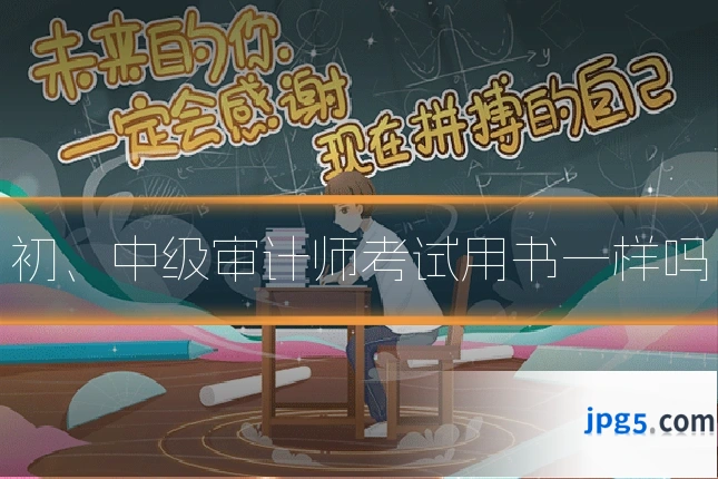 初、中级审计师考试用书一样吗