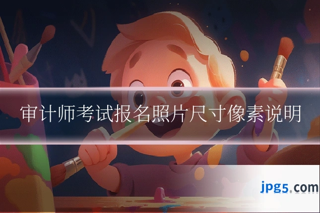 审计师考试报名照片尺寸像素说明