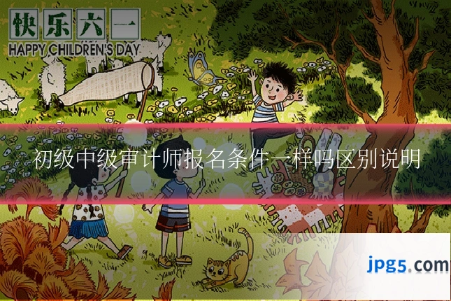 初级中级审计师报名条件一样吗区别说明