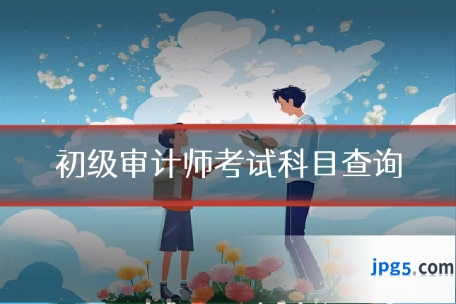 初级审计师考试科目查询