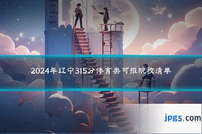 2024年辽宁315分体育类可报院校清单