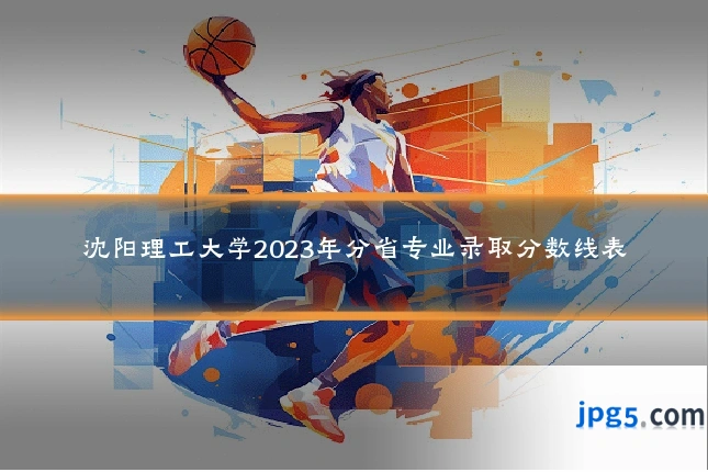 沈阳理工大学2023年分省专业录取分数线表