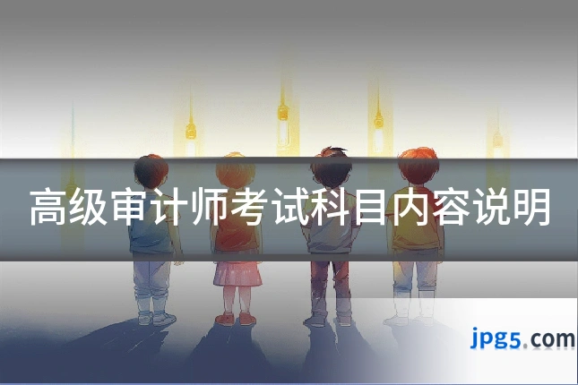 高级审计师考试科目内容说明