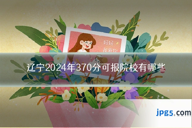 辽宁2024年370分可报院校有哪些