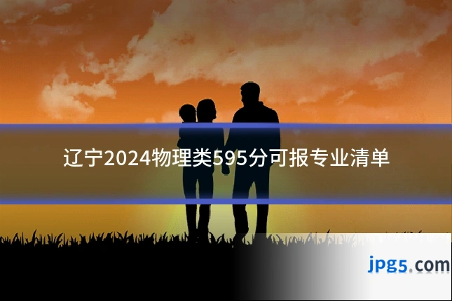 辽宁2024物理类595分可报专业清单