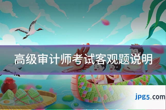 高级审计师考试客观题说明