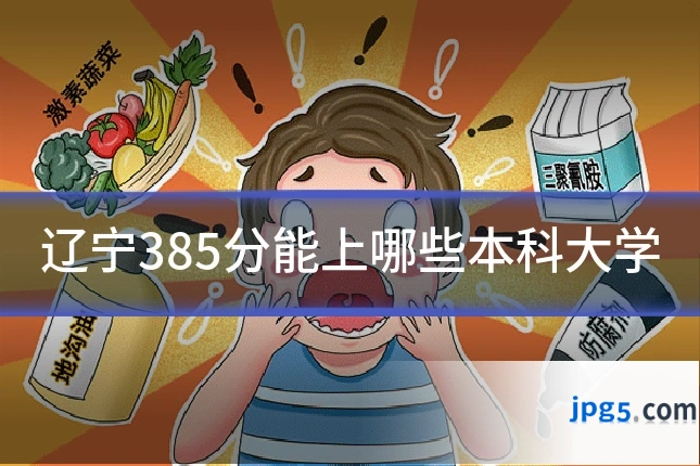 辽宁385分能上哪些本科大学