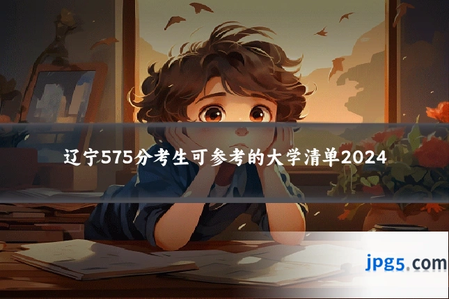 辽宁575分考生可参考的大学清单2024