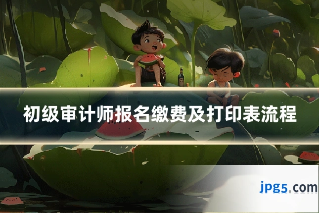 初级审计师报名缴费及打印表流程