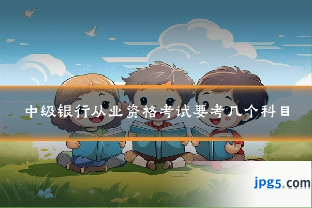 中级银行从业资格考试要考几个科目