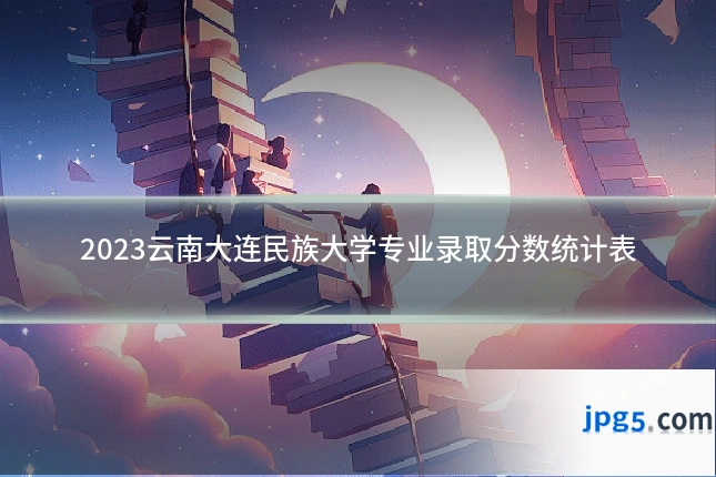 2023云南大连民族大学专业录取分数统计表