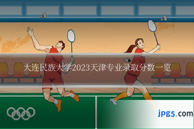 大连民族大学2023天津专业录取分数一览
