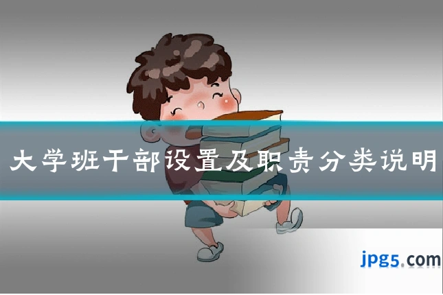 大学班干部设置及职责分类说明