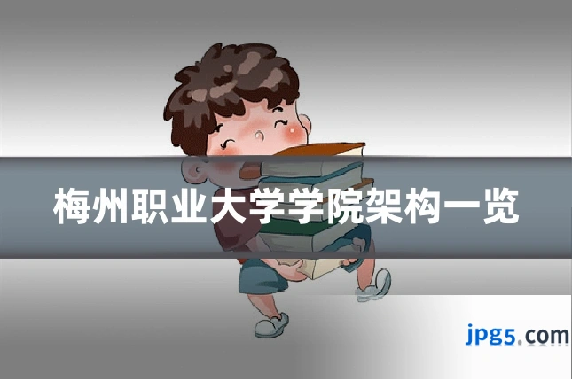梅州职业大学学院架构一览