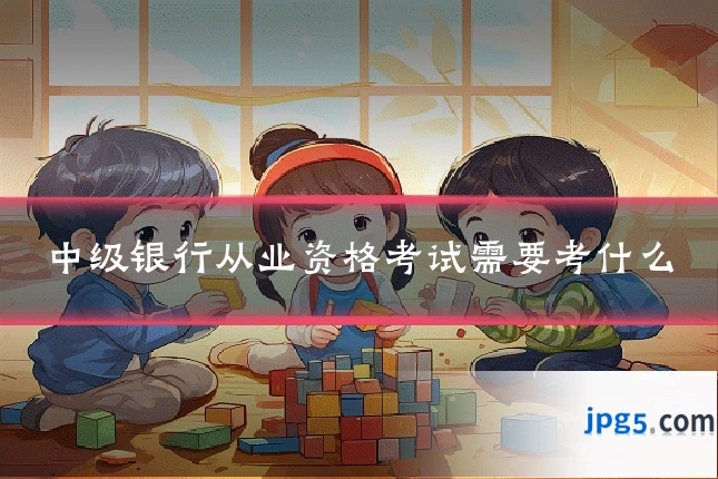中级银行从业资格考试需要考什么