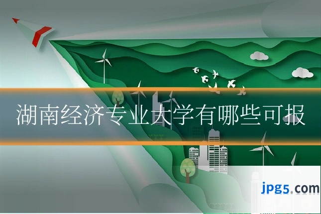 湖南经济专业大学有哪些可报