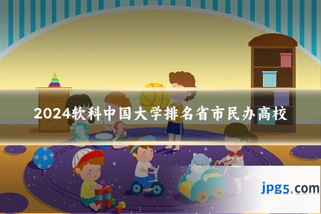 2024软科中国大学排名省市民办高校