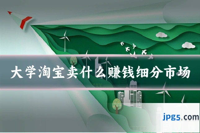 大学淘宝卖什么赚钱细分市场