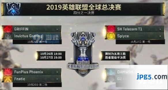 英雄联盟S9八强赛10月26日首发名单