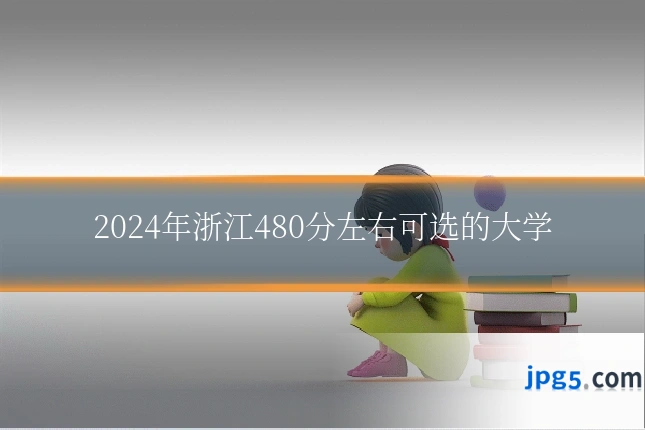 2024年浙江480分左右可选的大学