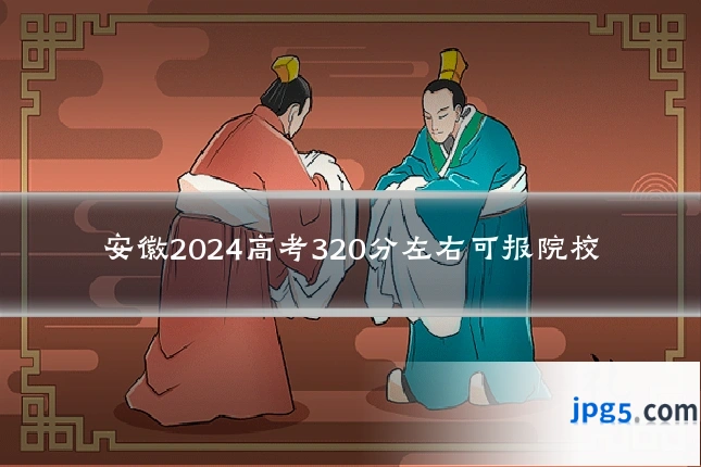 安徽2024高考320分左右可报院校