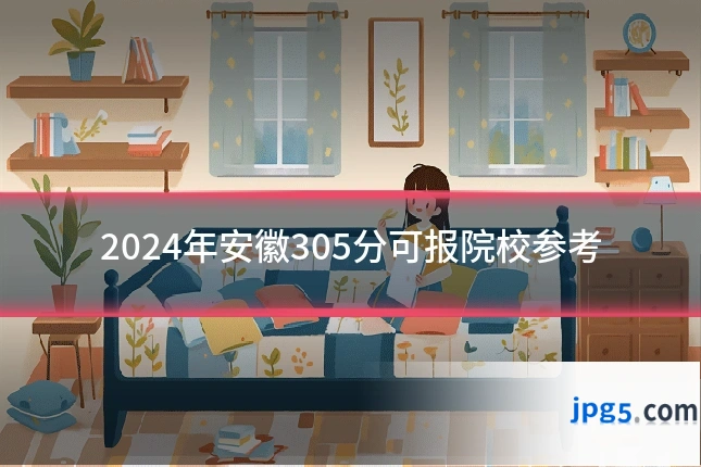 2024年安徽305分可报院校参考