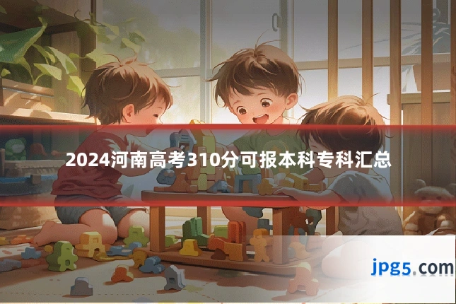 2024河南高考310分可报本科专科汇总