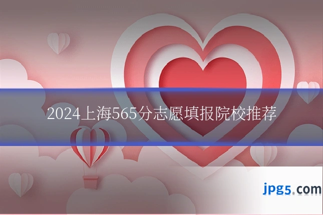 2024上海565分志愿填报院校推荐
