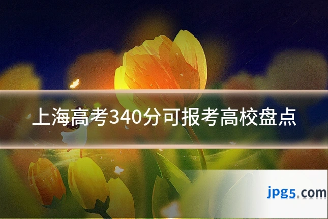 上海高考340分可报考高校盘点
